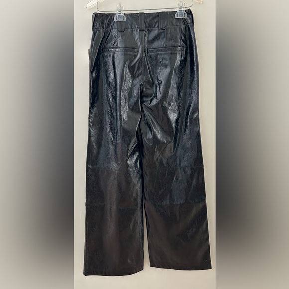 Free People Star-Crossed Lovers Vegan Leather‎ Pants size 0 NWT - Picture 7 of 7